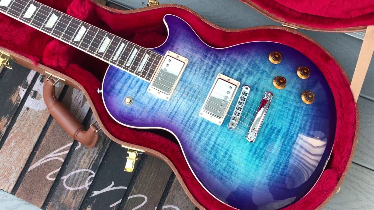 2017 Gibson Les Paul Standard Blueberry Burst. - YouTube
