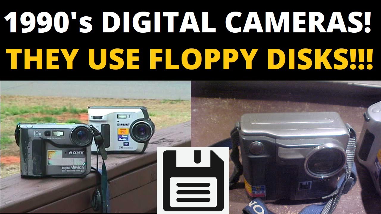 A look at 3 working vintage Sony Mavica digital cameras from 1997-2002