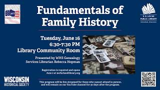 Fundamentals of Family History