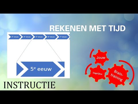 INSTRUCTIE Rekenen met tijd *** EEUWEN