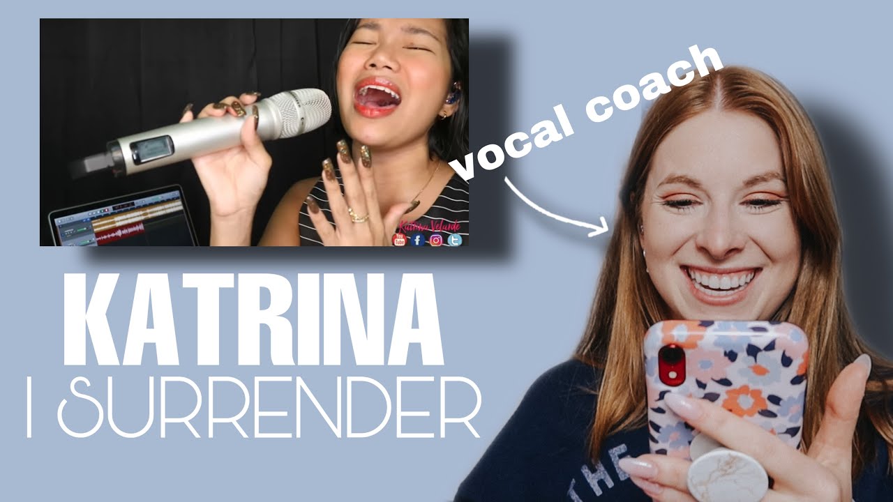 Vocal coach reacts to Katrina Velarde- One take "I Surrender"