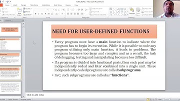 user defined functions and recursion part 1
