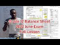 Grade 12 Accounting Balance Sheet | Statement of Financial Position [Full lesson 2022 Paper]