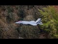 F35 fighters fast and low over ullswater in the lake district uk 140422