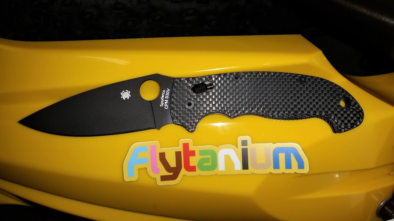 Flytanium Carbon Fiber Scales Manix 2 XL DLC Knife Video YouTube