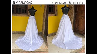 SAIOTE ANÁGUA DE ARMAÇÃO QUAL É O IDEAL PARA CADA TIPO DE VESTIDOS DE NOIVAS, 15 ANOS, MADRINHA.