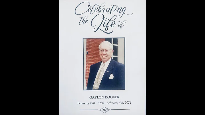 Celebrating the Life of Gaylon Booker (updated / h...