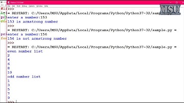 GE8161 Problem Solving and python Programming Laboratory 12   Print Odd and Even List