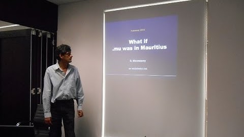 Linux User Group of Mauritius // .mu Domain Presentation Part I