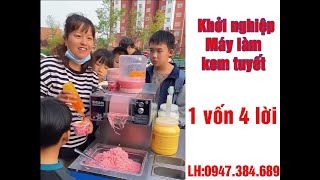 Máy Làm Kem Tuyết - 1 Vốn 4 Lời0985.853.442