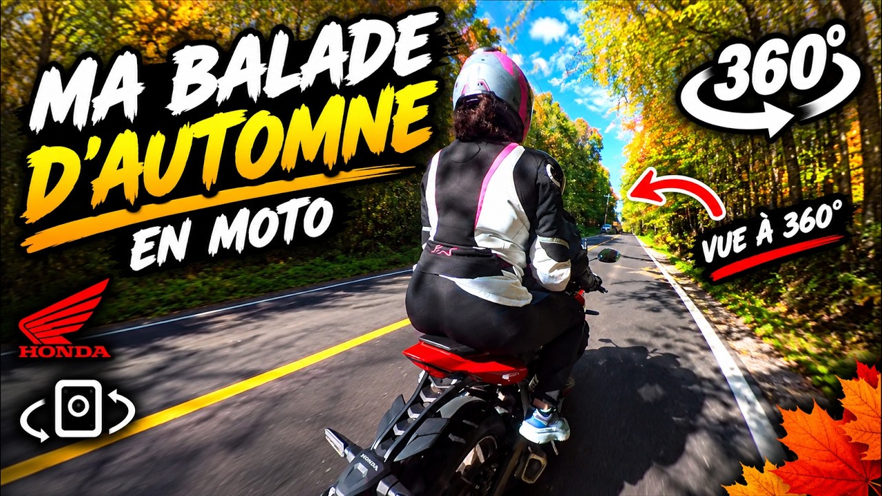 BELLE BALADE D’AUTOMNE EN MOTO 🍂🏍️ | VIDÉO À 360°