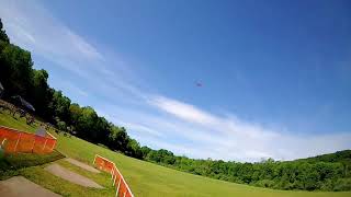 FMS Pitts 1400mm Full Maiden flight + a lil P-Factor #rcplane #rc #airplane #aviation #drone 