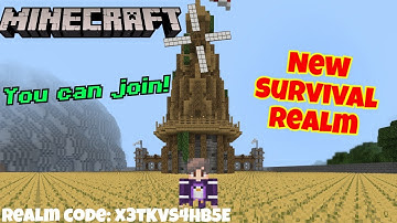 Join My Minecraft Free Realm Code (NO NEED PERMISSION)