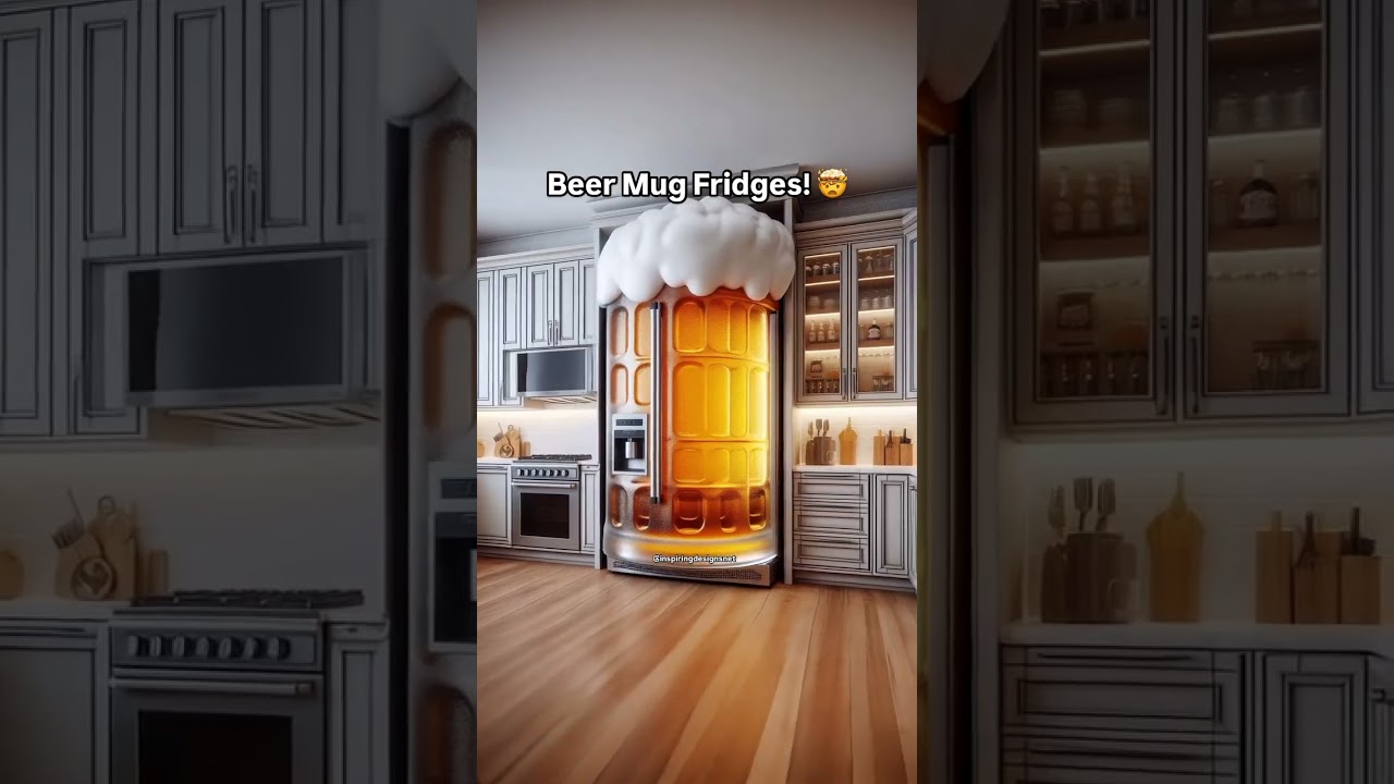 These Beer Mug Fridges would be awesome for a man cave! 🍻