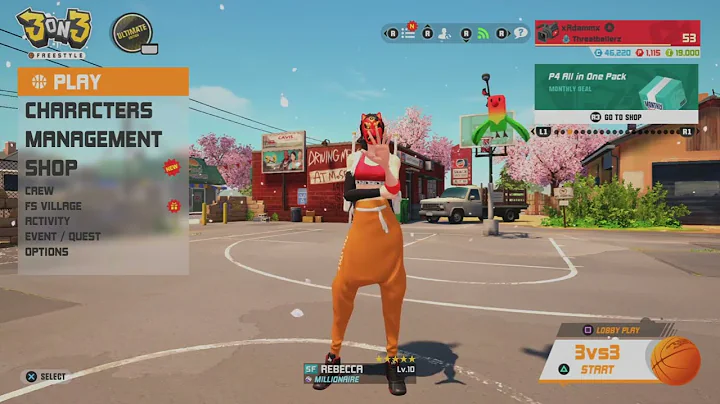 3on3 Freestyle: xAdammx's REBECCA BUILD!! #3on3 Freestyle