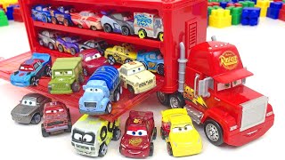 Cars Toys Lightning Mcqueen and Friends Mini Racers Mack Truck Transporter