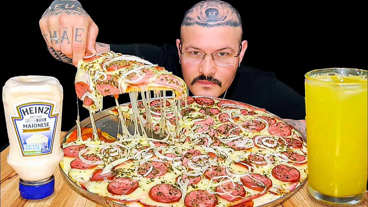 #492 ASMR PÃO PIZZA COM MUITO RECHEIO, MUITA MAIONESE | Mateus ASMR.
