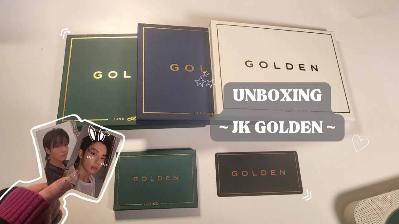 Unboxing BTS JUNGKOOK GOLDEN ALBUMS (Weverse Global Preorder) 