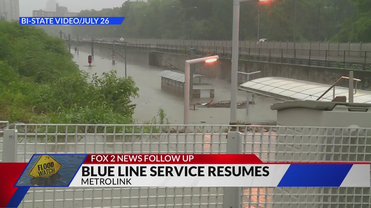 Blue Line Service Resumes YouTube