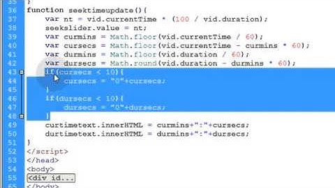 ▶ ‪3 HTML5 Custom Video Controls JavaScript Time Programming Tutorial‬‏   YouTube 360p