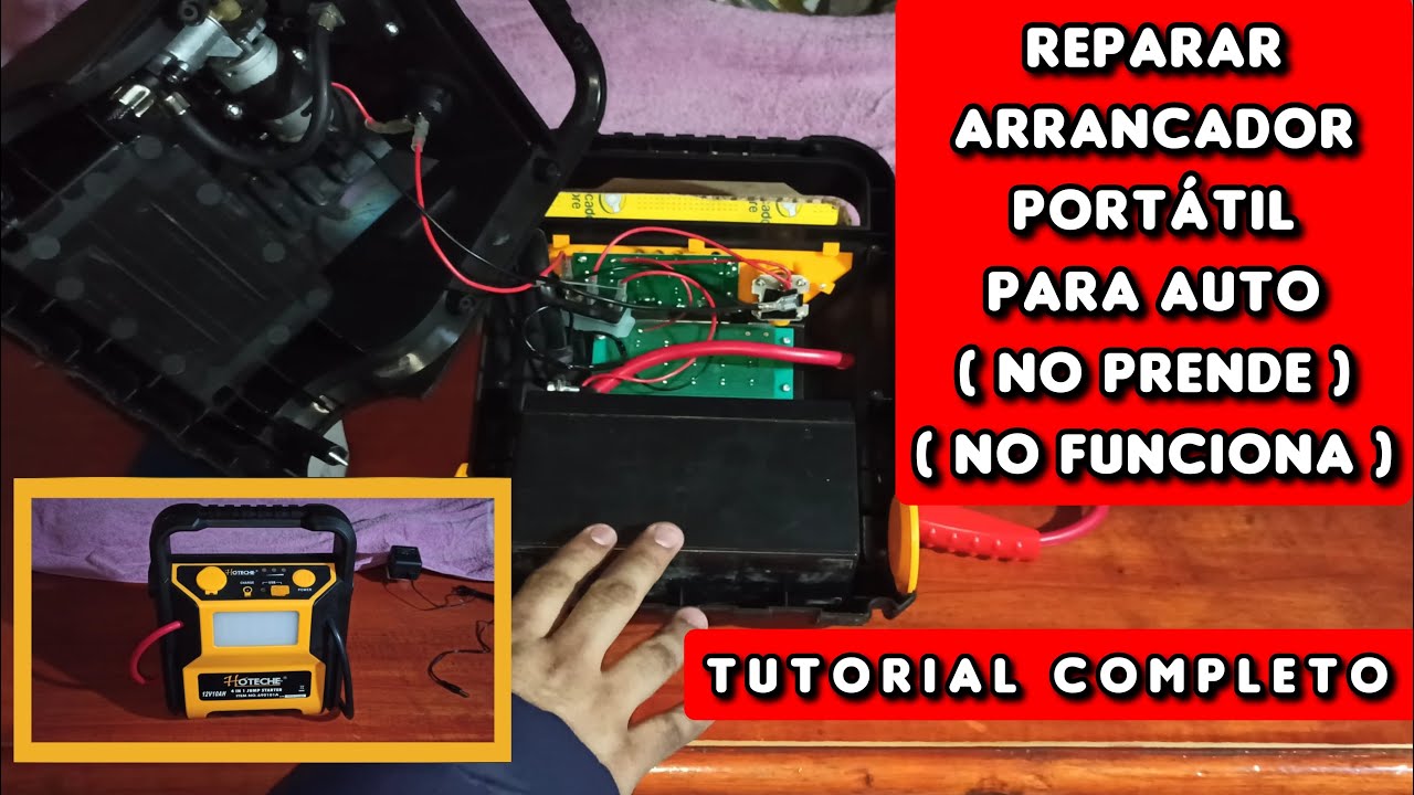 Como reparar Arrancador portatil para auto 