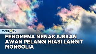 Download lagu Langit Mongolia Dihiasi Fenomena Alam Awan Pelangi