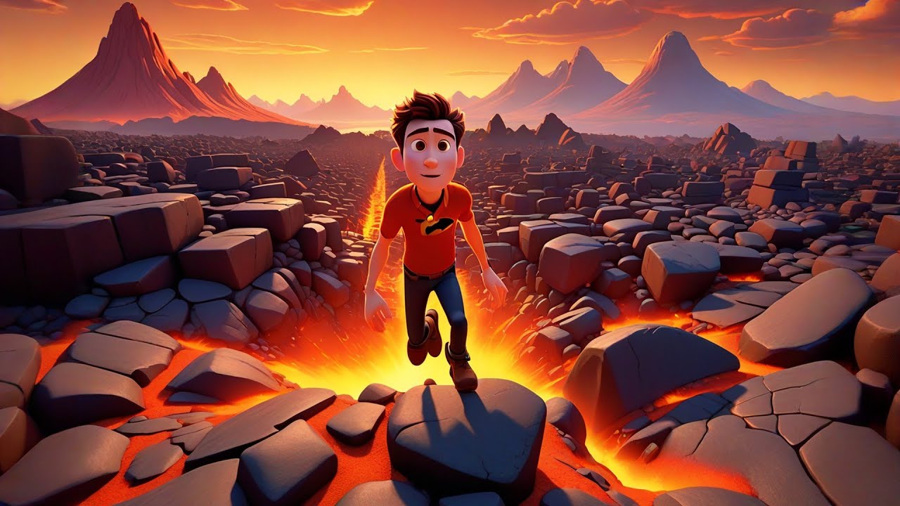 Jump Over the Lava Puddles! 🔥🌋 | Learn Colors & Counting for Kids | Preschool Learning Video