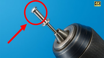 Not everyone knows this secret! Insert rivet into Drill and see what happens! | Tip 247