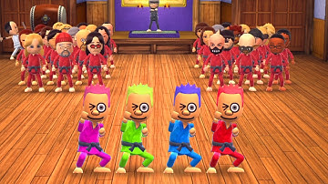 Wii Party U - Dojo Domination Play as Bart Simpson (Advanced Difficulty)
