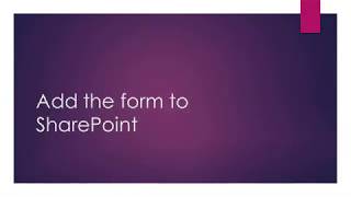 SharePoint Intermediate Booking Form