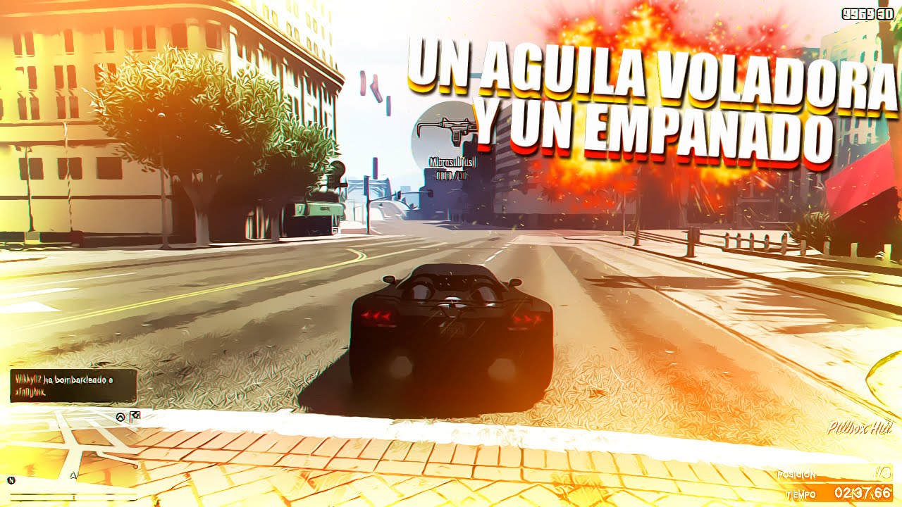 UN ÁGUILA VOLADORA Y UN EMPANADO