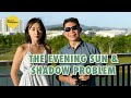 The evening sun  shadow problem in photography