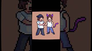 Rubius &amp; Gaspi Animado #shorts #rubius #animation #pixelart #gaspi