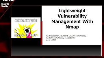 Lightweight Vulnerability Management Using NMAP - PSW #654