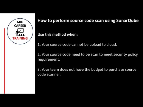 How to perform source code scan using SonarQube