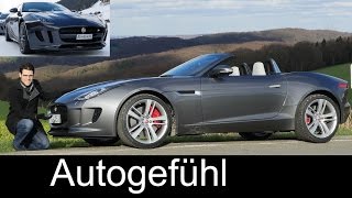 2017 Jaguar F-TYPE Roadster V6 MHD vs F-TYPE Coupé R V8 AWD comparison FULL REVIEW test driven