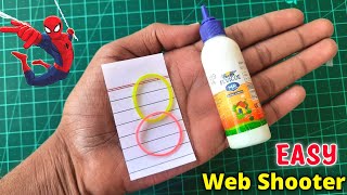 How to make SPIDER-MAN WEB SHOOTER at home | Rubber band powered | Marvel Fan screenshot 5