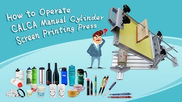The Operation Video for Manual Cylindrical Screen Printing Presses