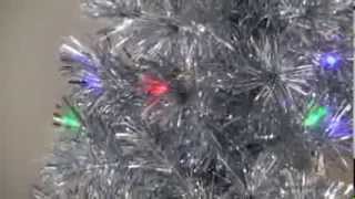 Silver Clover Medium Fiber Optic Pre-lit Christmas Tree - 5 ft. - Multicolor - Product Review Video