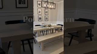 pottery barn dining table reveal