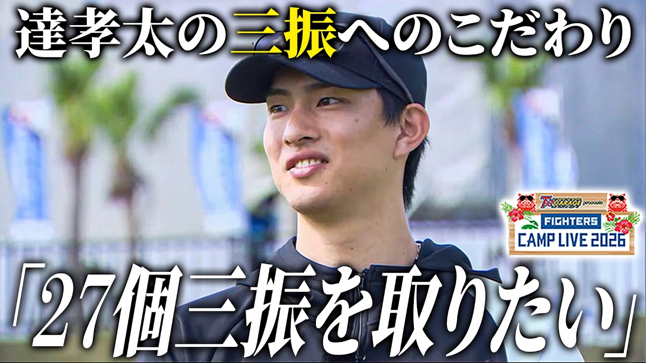 達孝太ロングインタビュー 三振へのこだわりと優勝に向けての目標を語る＜2/16ファイターズ春季キャンプ2026＞