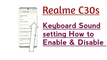 Realme C30s Keyboard Sound setting How to Enable & Disable
