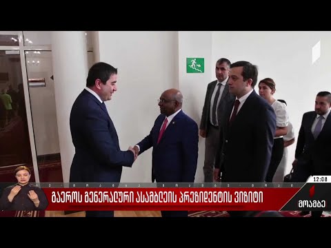 გაერო-ს გენერალური ასამბლეის პრეზიდენტის ვიზიტი