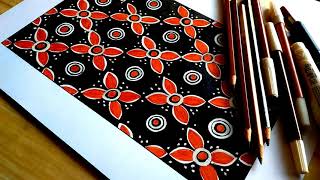 BATIK MOTIF GROMPOL YOGYAKARTA II Cara Menggambar Motif Batik Grompol  Dengan Mudah