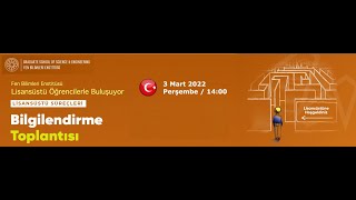 YTÜ FBE Bilgilendirme Toplantısı - 2021/2022 Bahar Dönemi