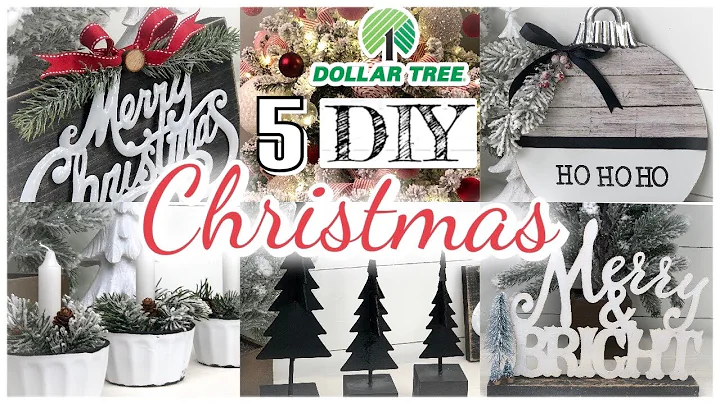 HIGH END DOLLAR TREE CHRISTMAS MODERN FARMHOUSE DIY| $1 home decor ideas Rustic 2020|🎄Friend Friday