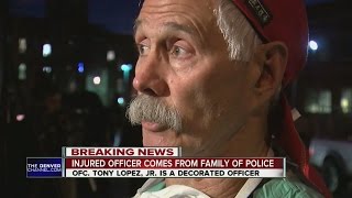 Injured officer comes from family of police