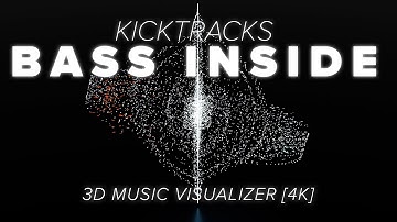 Bass Inside - Kicktracks | AUDIO VISUALIZER 4K MUSIC VIDEO | BLENDER PARTICLE SIMULATION ANIMATION