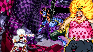 Wano Luffy V4 OP (all form) (New) VS Big Mom V3 OP & Kaido Hybrid V2 OP in Jump Force Mugen