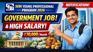 SEBI Young Professional Program 2026 | IT Jobs at SEBI | ₹70,000 Stipend! 🚀#sebi #sebiexam 